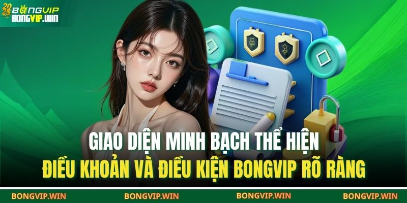 Giao diện minh bạch thể hiện điều khoản và Điều kiện BONGVIP rõ ràng
